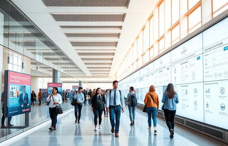 Education digital signage solutions